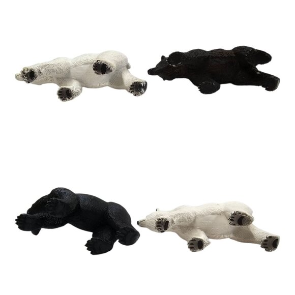 Mojo Polar Bear Woodland Grizzly Black Bear Figures Hand Painted Realistic Toys - Picture 8 of 12
